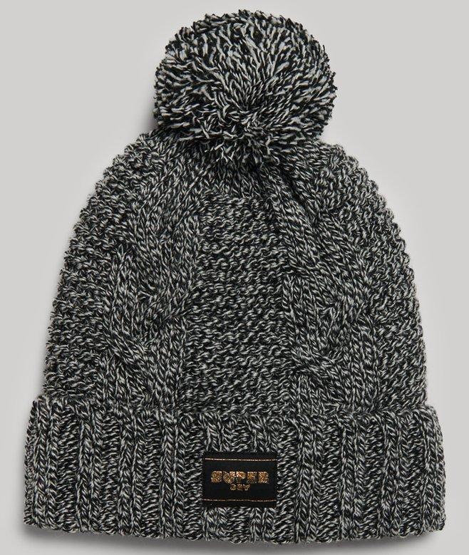 superdry Gorro en punto trenzado