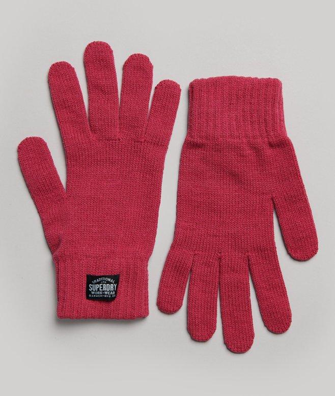 superdry Guantes clásicos de punto