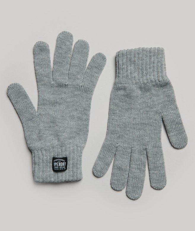 superdry Guantes clásicos de punto