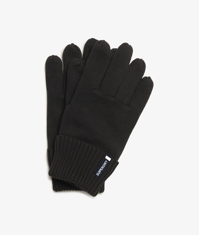 Superdry Guantes De Punto Con Logotipo Essential