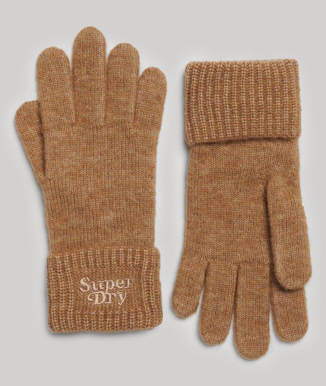 superdry Guantes de punto de canalé