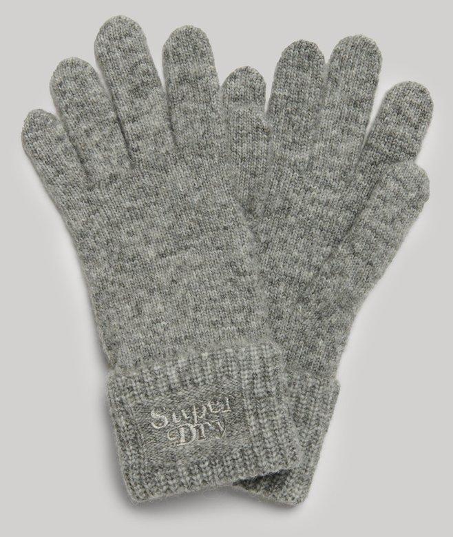 Superdry Guantes De Punto De Canalé