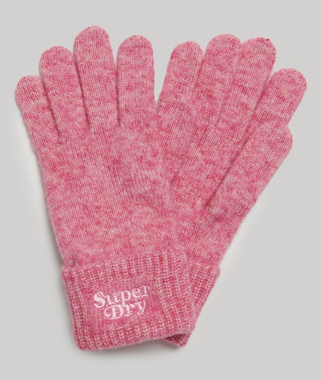 Superdry Guantes De Punto De Canalé
