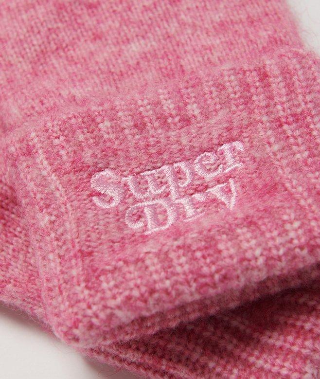 Superdry Guantes De Punto De Canalé