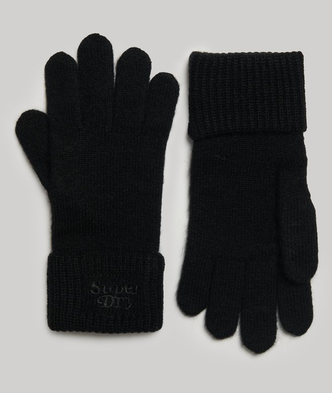 superdry Guantes de punto de canalé