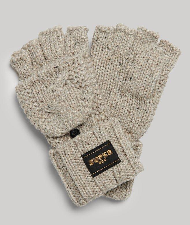 Superdry Guantes De Punto Trenzado