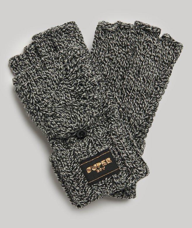 Superdry Guantes De Punto Trenzado