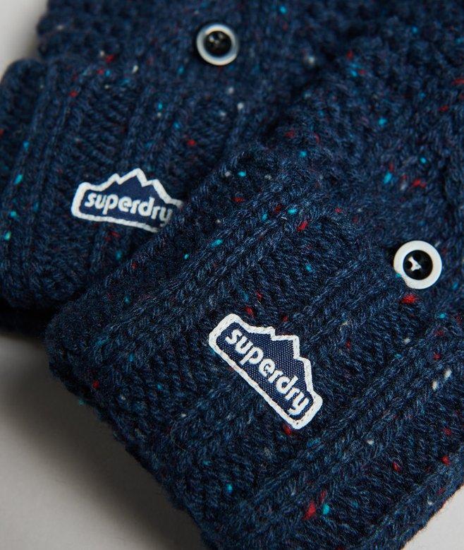 Superdry Guantes De Punto Trenzado