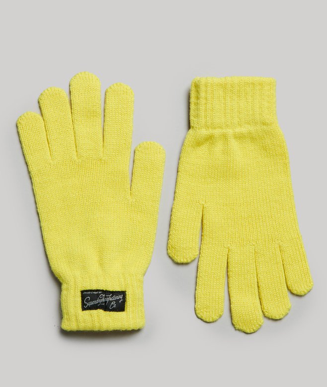 superdry Guantes unisex con logotipo Essential