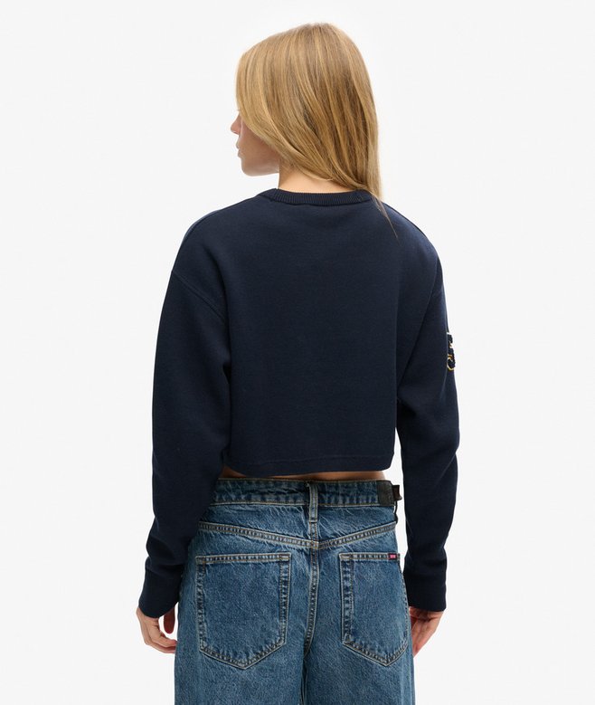 Superdry Jersey Corto De Cuello Redondo Varsity