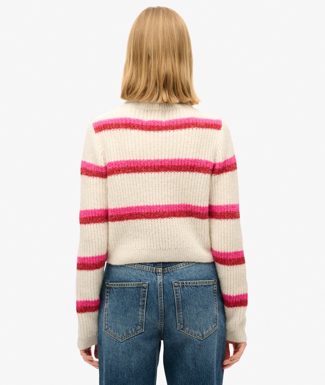 Superdry Jersey Corto De Cuello Vuelto De Rayas