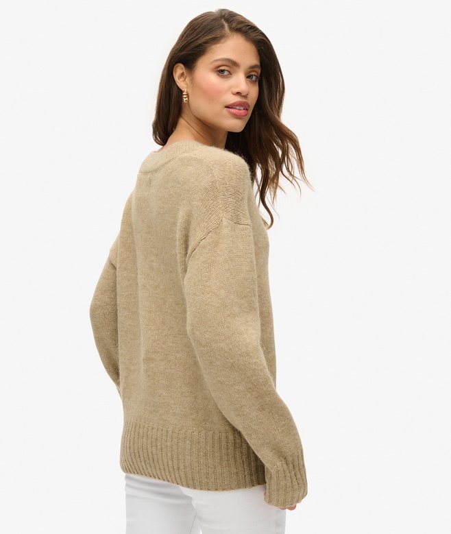Superdry Jersey De Cuello De Pico Essential