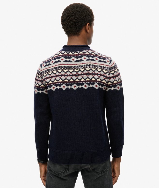 Superdry Jersey De Cuello Vuelto Fairisle