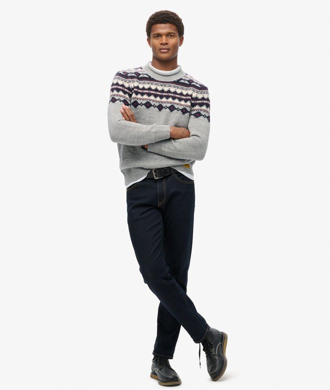 Superdry Jersey De Cuello Vuelto Fairisle