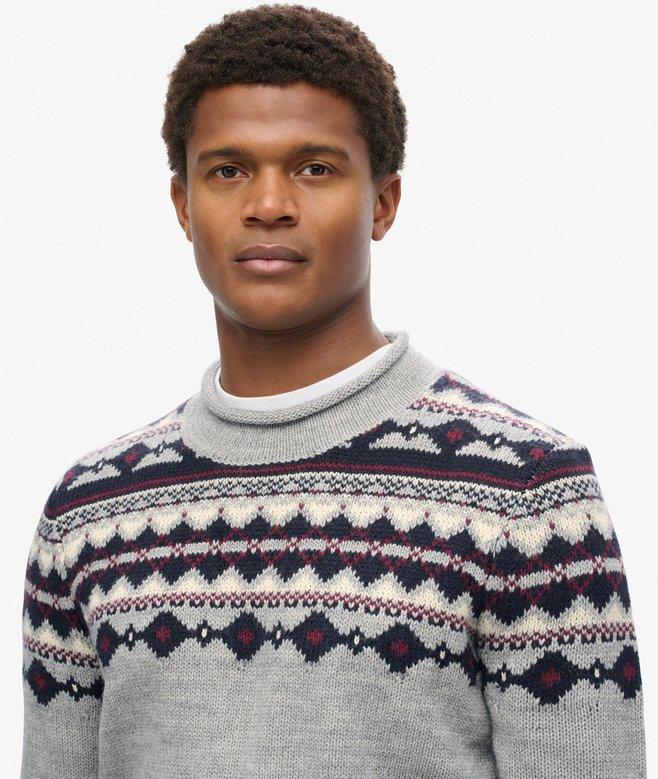 Superdry Jersey De Cuello Vuelto Fairisle