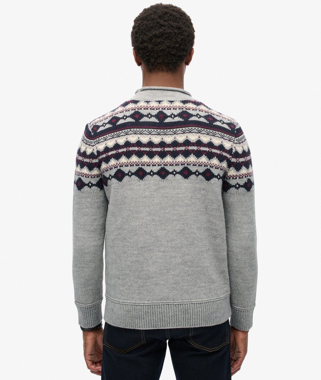 Superdry Jersey De Cuello Vuelto Fairisle