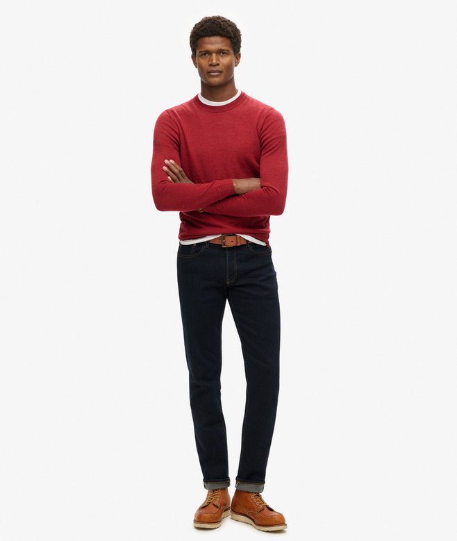 Superdry Jersey De Lana Merina De Cuello Redondo