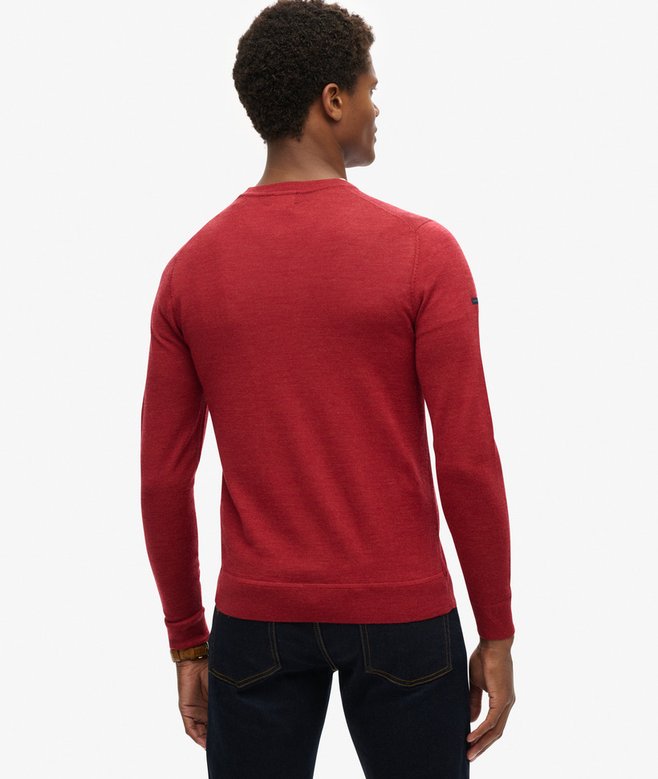 Superdry Jersey De Lana Merina De Cuello Redondo