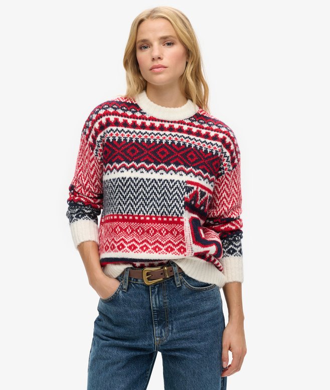superdry Jersey de punto con estampado mixto