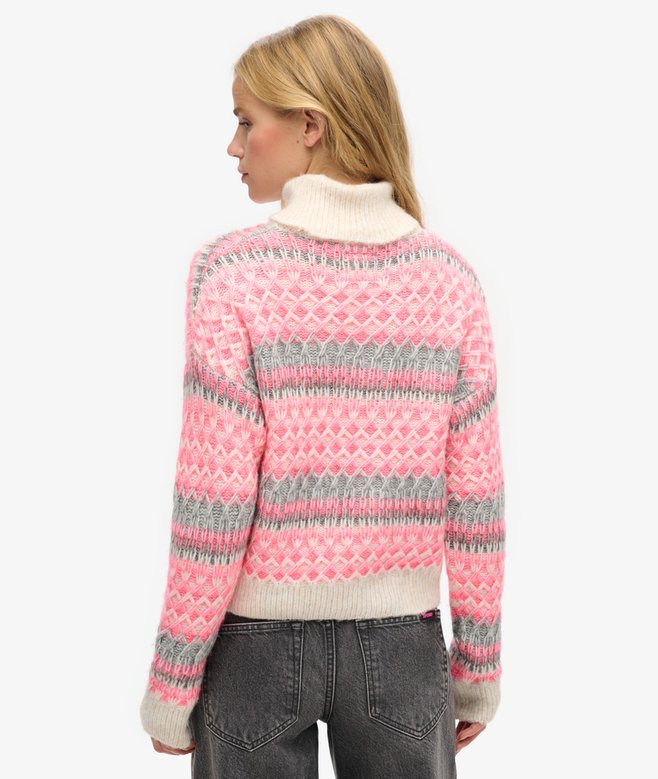 Superdry Jersey De Punto Corto Con Cuello Vuelto