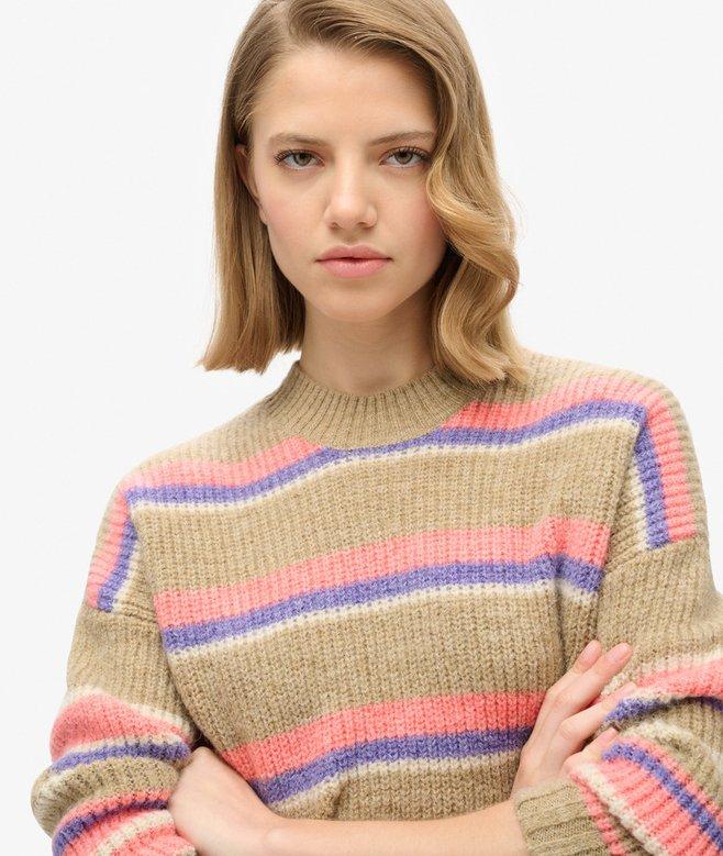 Superdry Jersey De Rayas Con Cuello Redondo