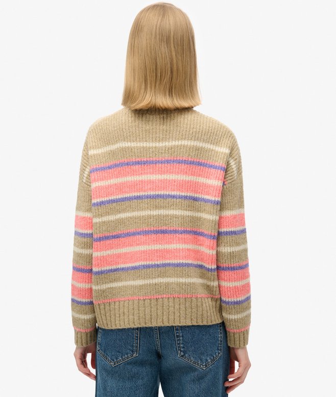 Superdry Jersey De Rayas Con Cuello Redondo