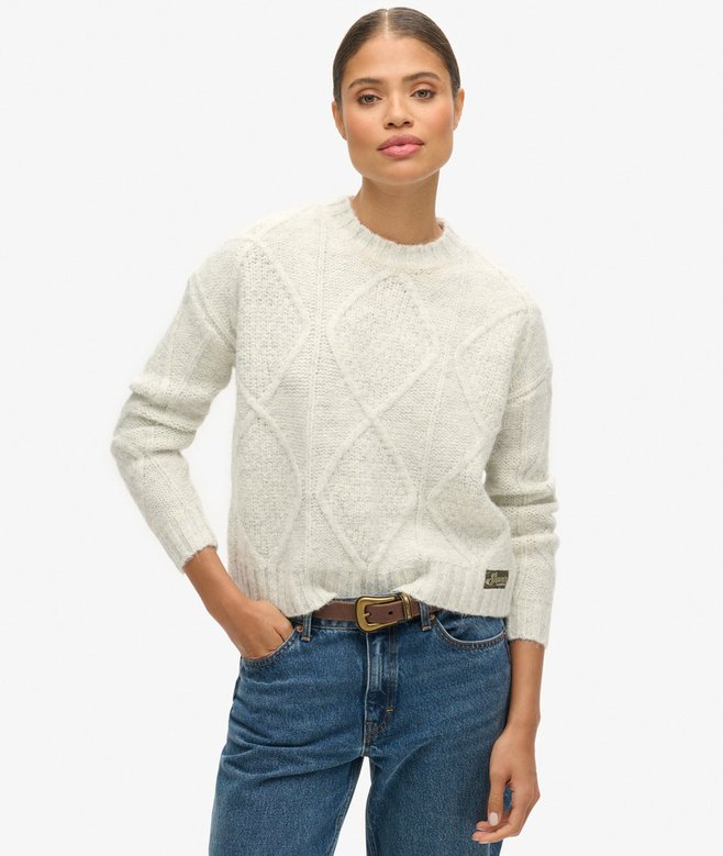 superdry Jersey en punto trenzado grueso