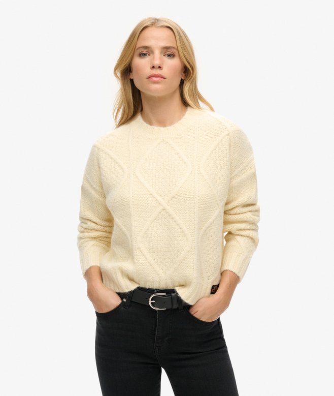 superdry Jersey en punto trenzado grueso