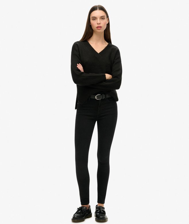 Superdry Jersey Extragrande Con Cuello De Pico