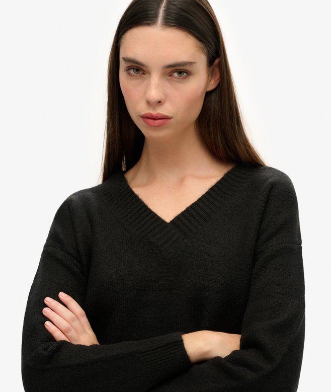 Superdry Jersey Extragrande Con Cuello De Pico