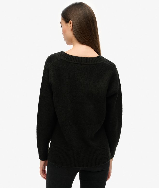 Superdry Jersey Extragrande Con Cuello De Pico