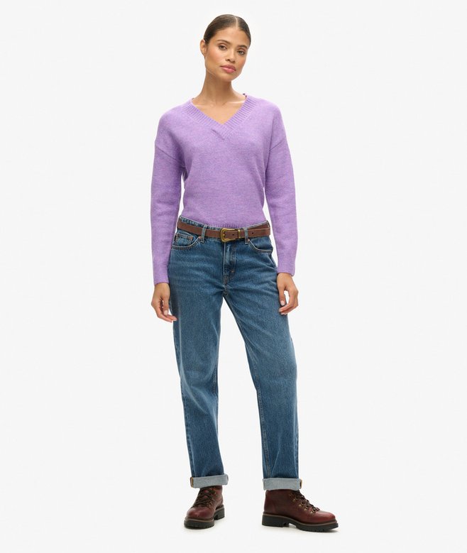 Superdry Jersey Extragrande Con Cuello De Pico