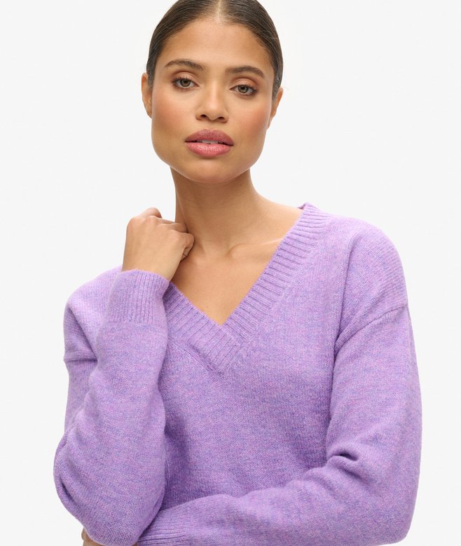 Superdry Jersey Extragrande Con Cuello De Pico