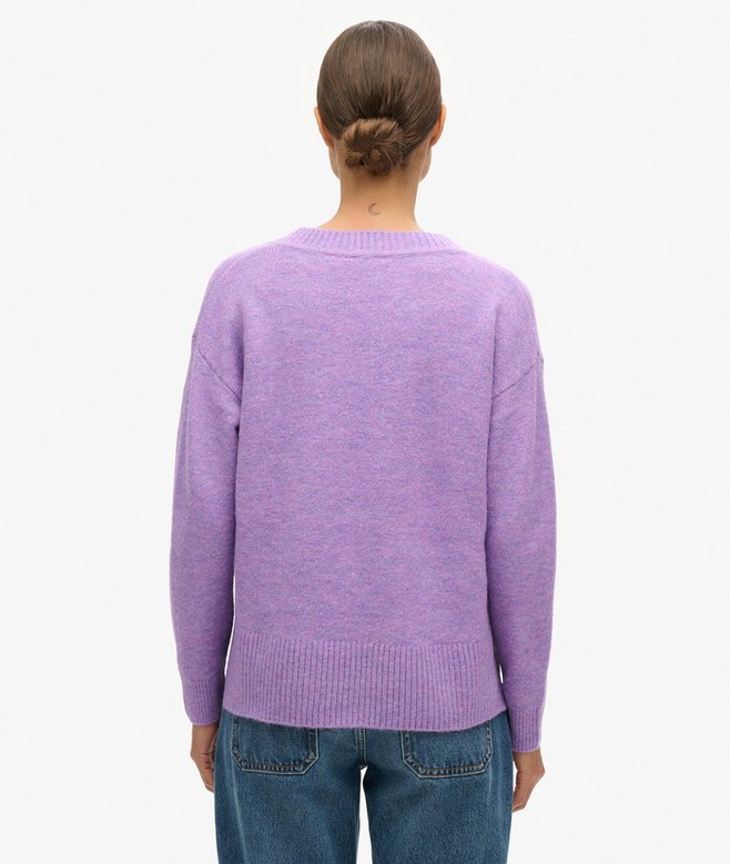 Superdry Jersey Extragrande Con Cuello De Pico