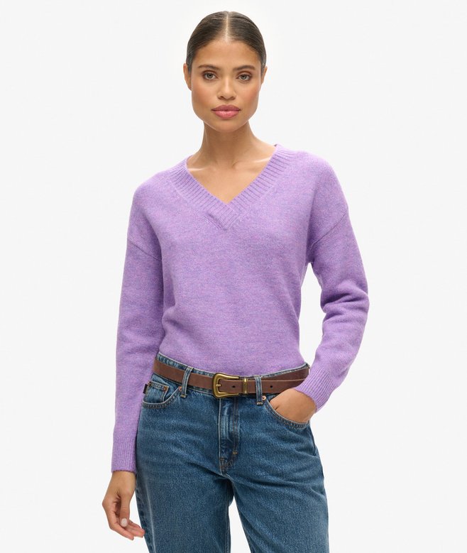 superdry Jersey extragrande con cuello de pico