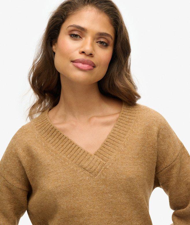Superdry Jersey Extragrande Con Cuello De Pico