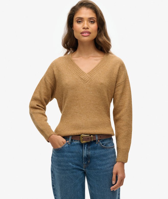 superdry Jersey extragrande con cuello de pico