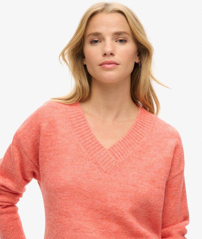 Superdry Jersey Extragrande Con Cuello De Pico