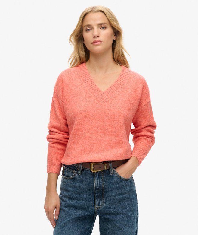 superdry Jersey extragrande con cuello de pico