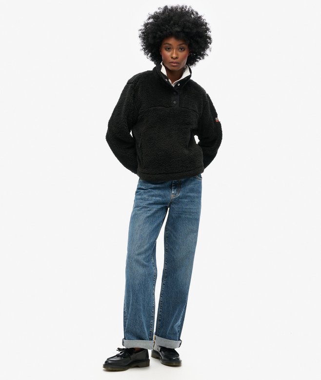 Superdry Jersey Extrasuave Con Media Cremallera