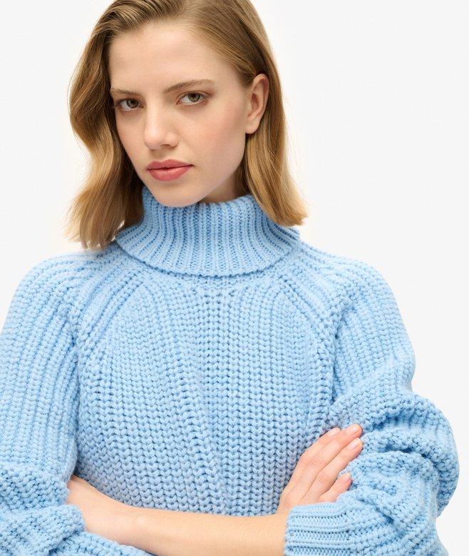 Superdry Jersey Holgado De Punto Con Cuello Vuelto