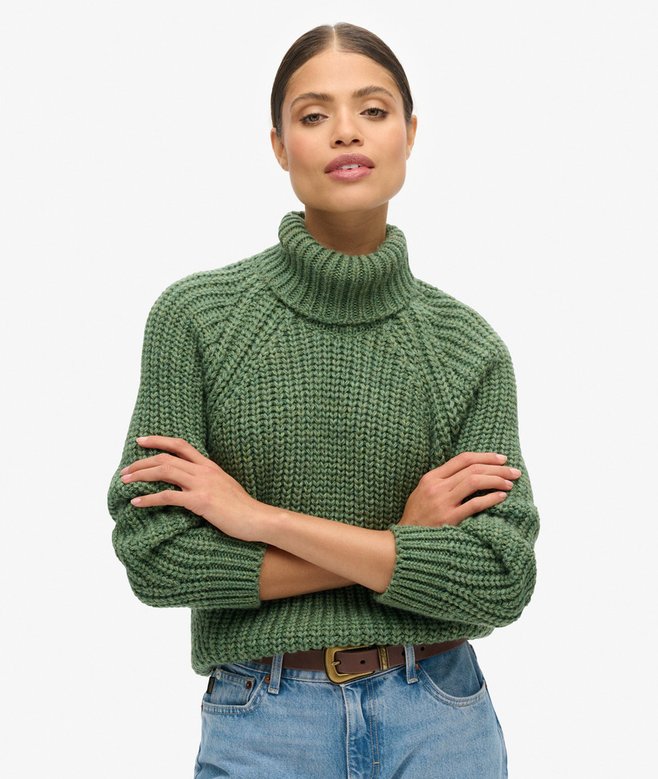 superdry Jersey holgado de punto con cuello vuelto