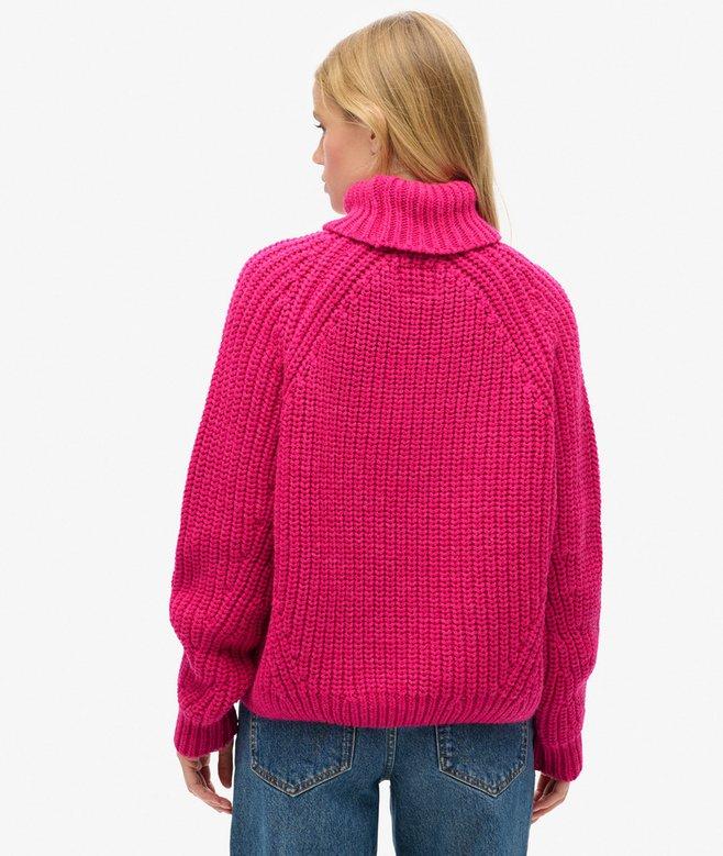 Superdry Jersey Holgado De Punto Con Cuello Vuelto