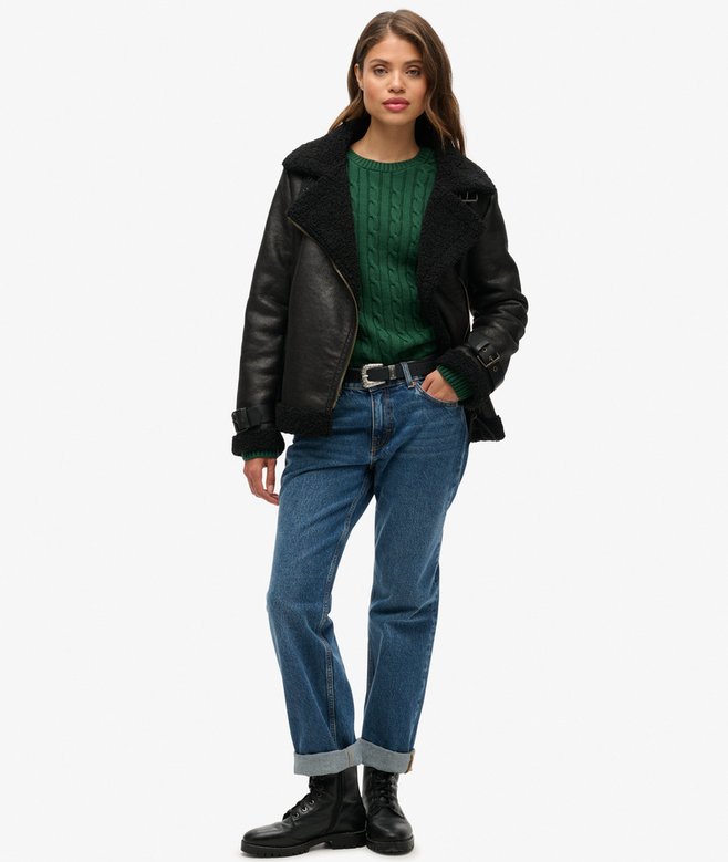 Superdry Jersey Holgado De Punto Trenzado