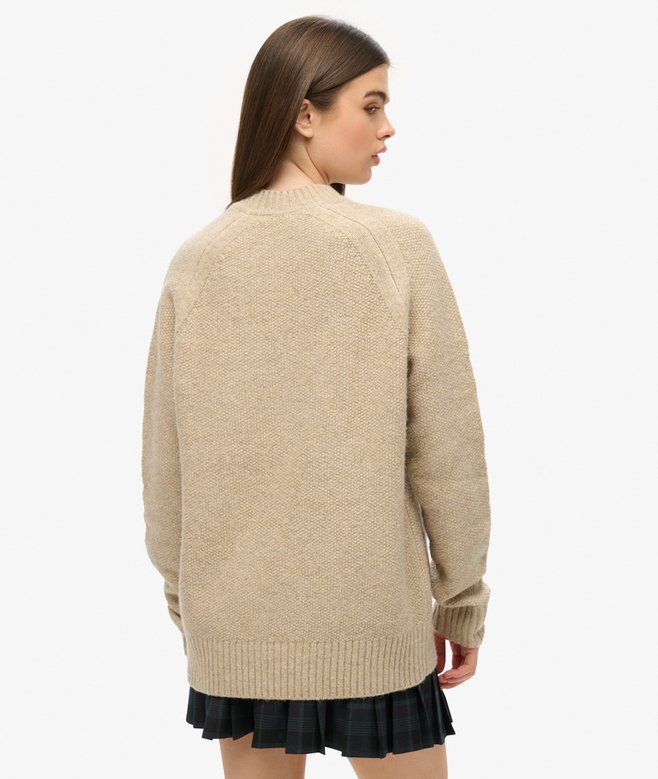 Superdry Jersey Raglán Grueso Extragrande