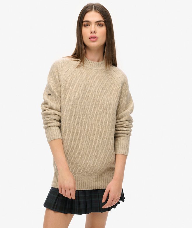 superdry Jersey raglán grueso extragrande