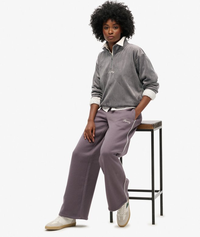 Superdry Media Cremallera De Velvetón Country Club