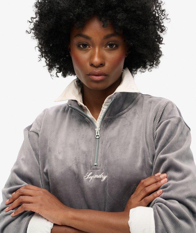 Superdry Media Cremallera De Velvetón Country Club