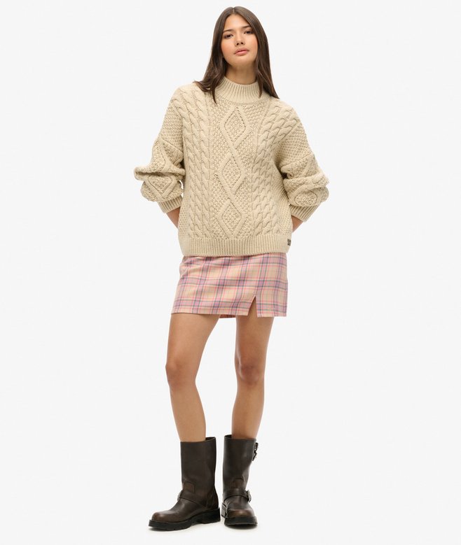 Superdry Minifalda A Cuadros