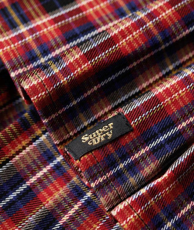 Superdry Minifalda A Cuadros De Talle Medio